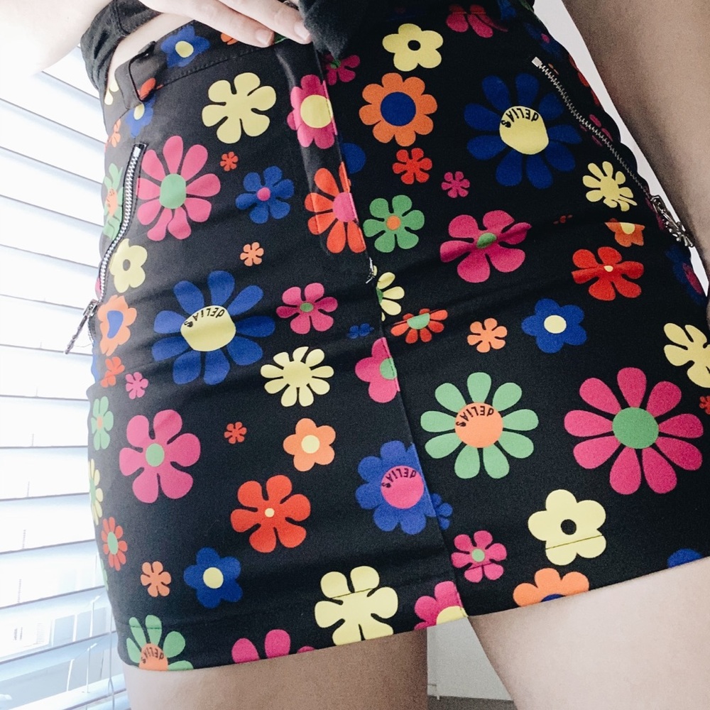 dELiA*s Dolls Kill Flower Power Mini Skirt